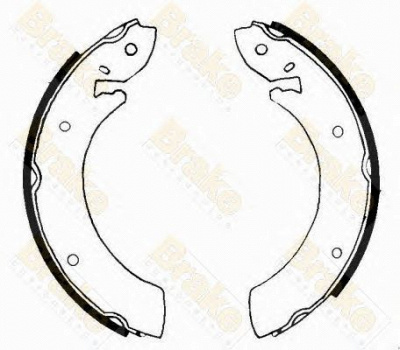BRAKE ENGINEERING sh2102 -  Комплект тормозных колодок